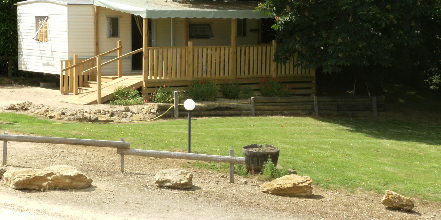 mobil home au Camping de Labeyrie dans le Gers