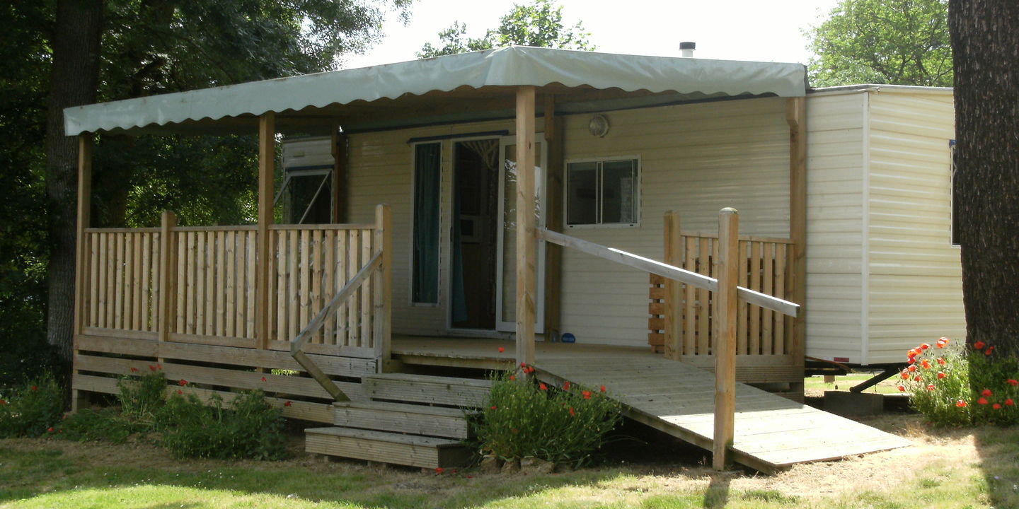 mobil home au Camping de Labeyrie dans le Gers
