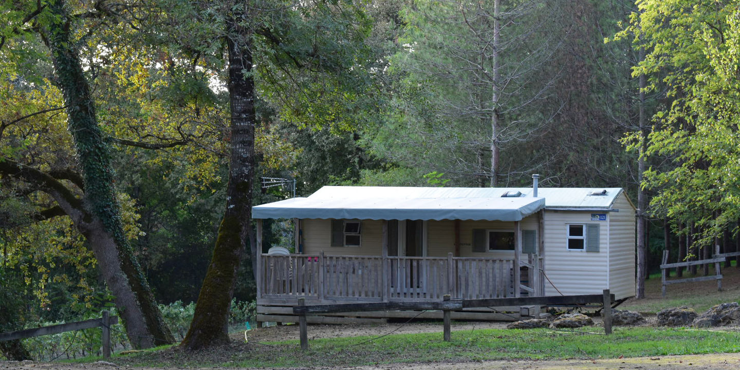 mobil home au Camping de Labeyrie dans le Gers