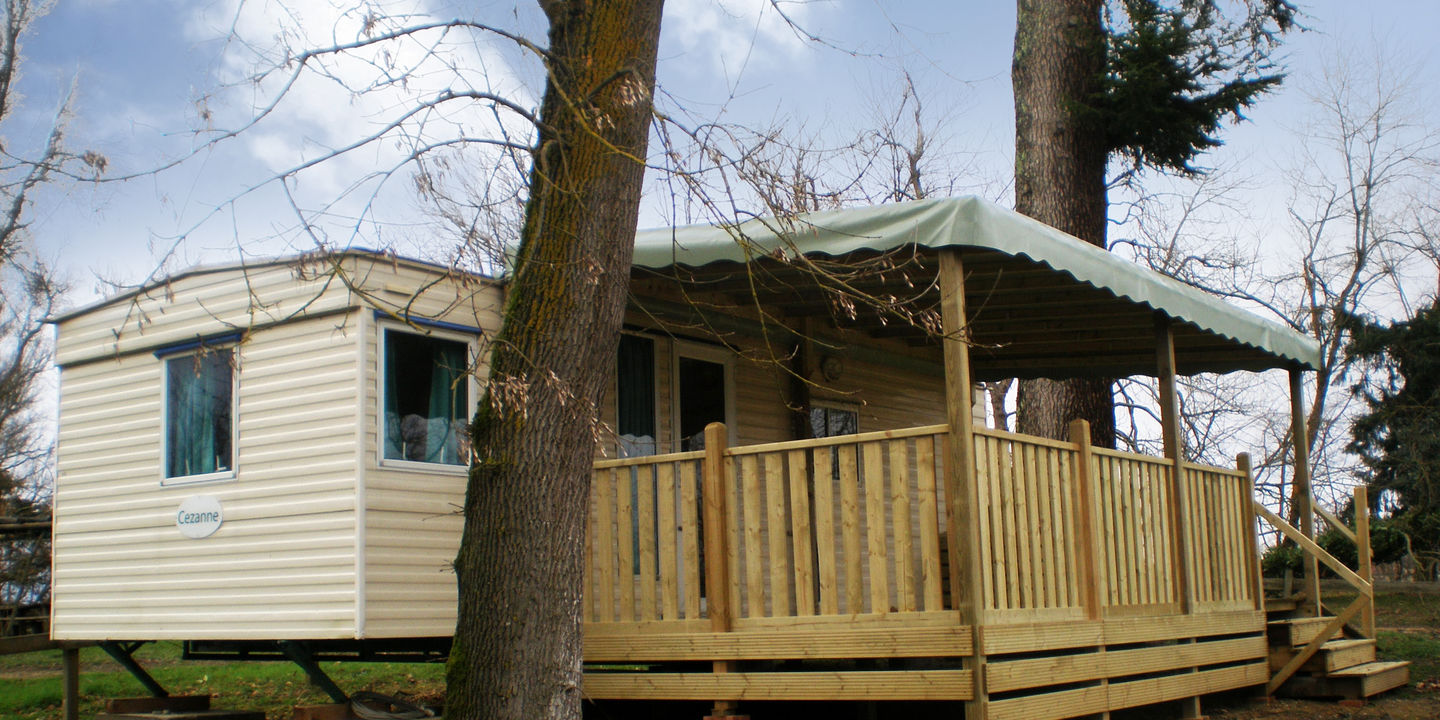 mobil home au Camping de Labeyrie dans le Gers