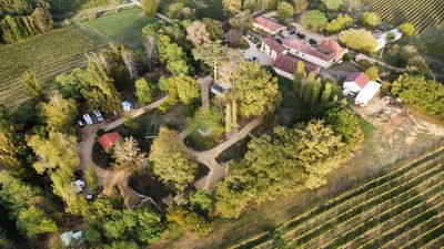 Vue aérienne du camping